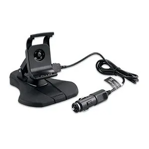 Garmin Kfz-halterung ZUM Auflegen MIT Adapter mit Lautsprecher mit 12V-Anschlusskabel Fuer Montana Monterra schwarz