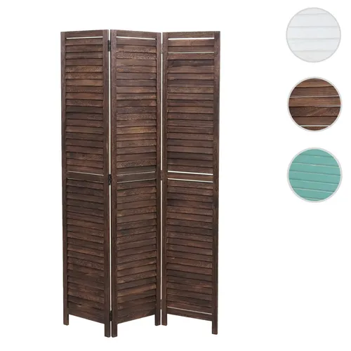 Paravent HWC-C30, Shabby Vintage Raumteiler 170x120cm - Stilvoller Paravent aus Paulownienholz im Shabby Chic, ideal als Sichtschutz oder Raumteiler. Mit 3 Paneelen, platzsparend klappbar und sofort einsatzbereit.