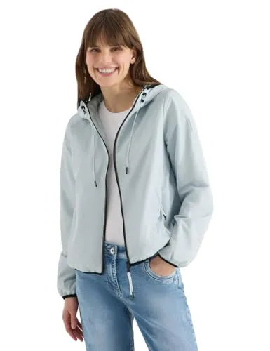 Cecil Damen Übergangsjacke mit Kapuze - Sportliche, gefütterte Übergangsjacke mit praktischen Taschen. Ideal für Outdoor-Aktivitäten und vielseitig einsetzbar.