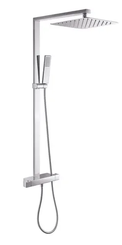 Bernstein Duschsystem NT6705C - Modernes Design mit Thermostat - Brausegarnituren mit Thermostatventil für sicheres Duschvergnügen. Der integrierte Verbrühschutz bei 38°C und die Cool-Body-Technologie sorgen für optimale Sicherheit.