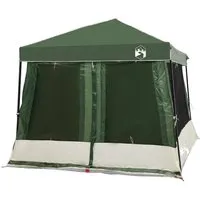 vidaXL Camping-Zelt-Set mit Dach, 2 Teile, Grün - Praktisches Camping-Zelt-Set für Sommerabenteuer im Freien. Leicht und robust, ideal für Garten oder Terrasse. Das kompakte Design sorgt für einfachen Transport und schnellen Aufbau.