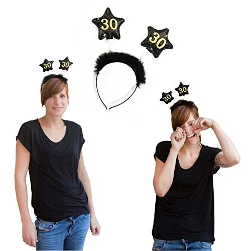Oblique Unique® Haarreifen 30. Geburtstag Feier