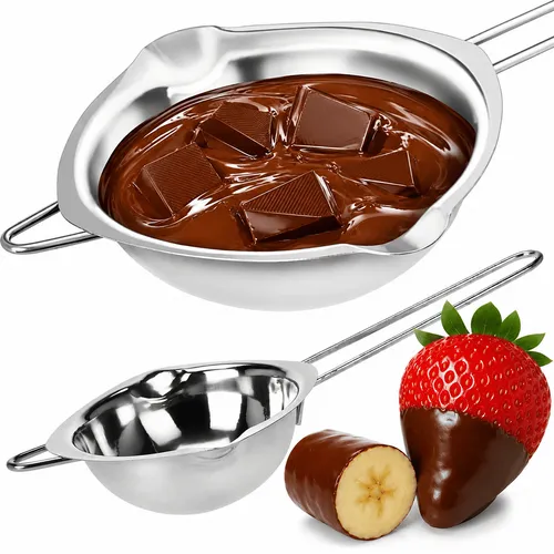 Wasserbad Schmelztopf Schokolade Glasur Butter Schmelzschale Edelstahl Rostfrei