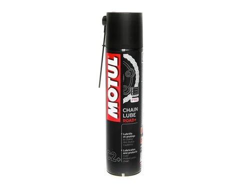 MOTUL KETTENSPRAY C2+ CHAIN LUBE ROAD 400 ml - Fett & Schmieröl - Hochleistungs-Kettenspray mit PTFE für optimale Schmierung und Schutz Ihrer Kette auf der Straße.
