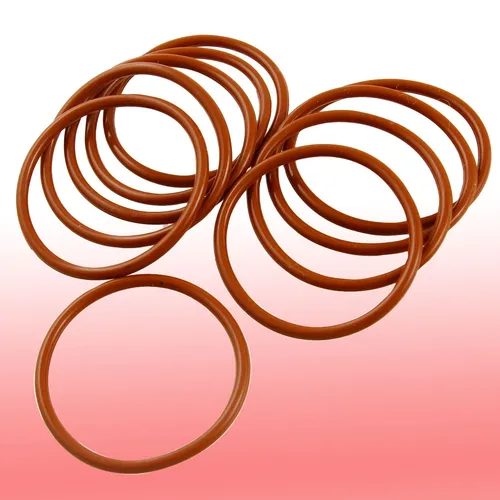 Stück Ziegelrot Industrie Silikon O Ring Dichtung 44mm x 50mm x 3mm 10