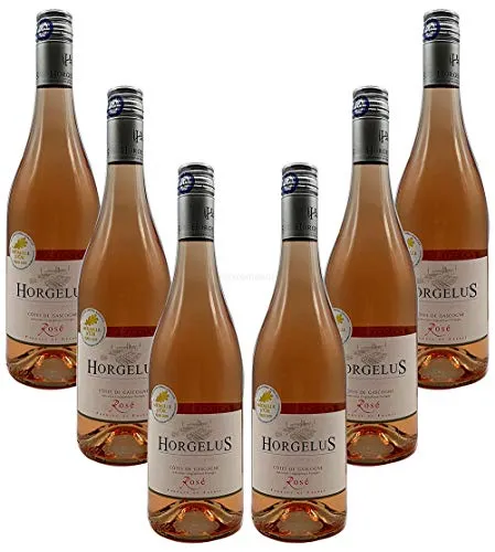 Rose Wein Set - 6x Horgelus Côtes de Gascogne Rosé 750ml (11,5% Vol)- [Enthält Sulfite]