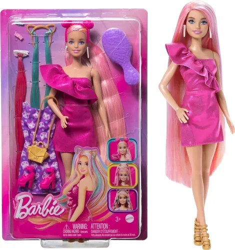 Barbie Fun & Fancy (JDC85) - Puppe mit stylischem Outfit und Zubehör, fördert kreatives Spielen und Fantasie.