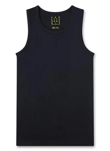 Sanetta Jungen-Unterhemd Dunkelblau | Hochwertiges und nachhaltiges Unterhemd für Jungen aus Bio-Baumwolle. Unterwäsche für Jungen