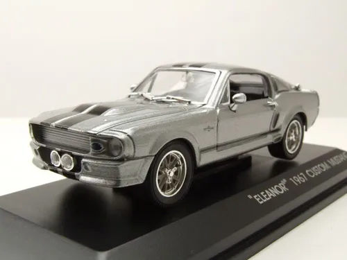 Ford Shelby Mustang GT 500 1967 silbergrau Eleanor Modellauto 1:43 Greenlight