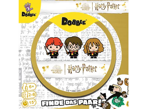 ZYGOMATIC Dobble Harry Potter Kinderspiel - Gesellschaftsspiel mit 55 Karten, entdecke die magische Welt von Harry Potter und spiele in fünf verschiedenen Varianten für grenzenlosen Spaß!