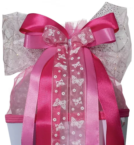 ROTH LED-Schultütenschleife 'Pink Glamour', pink