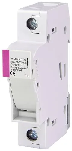 ETI 002540201 EFH 10 DC 1p Sicherungshalter Passend für (Sicherungen) Feinsicherung 10.3 x 38mm 25A 1000V 1St.