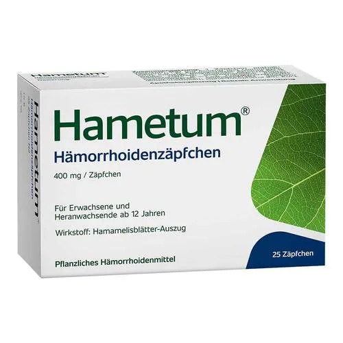 Hametum Hämorrhoidenzäpfchen Suppositorien 25 St