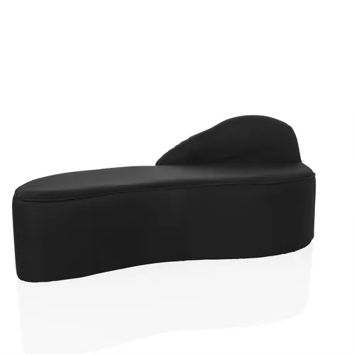 Chaiselongue rechtsseitig Lounge Sofa Couch Relaxliege - Moderne Chaiselongue in Schwarz, perfekt für Ihr Arbeitszimmer, bietet höchsten Komfort mit einer Sitzhöhe von 41 cm und ist sofort einsatzbereit ohne Montage.