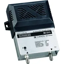 Schwaiger Breitbandkabel- und Nachverstärker 30 dB - Signalverstärker & -filter, sorgt für optimales Kabel-TV-Signal mit einer Verstärkung von 30 dB für gestochen scharfe Bildqualität.