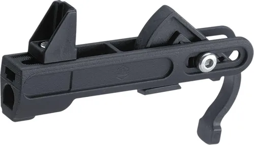 MACO RUSTICO Ladenhalter Classic Gr. 0 - Schwarz - Fensterbeschläge & -schlösser, stabiler Ladenhalter aus Zinkdruckguss für Ladenstärken von 15-40 mm, ideal für langlebige Anwendungen.