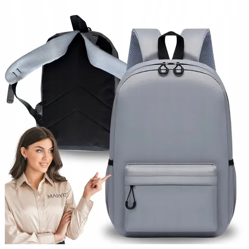 Urbaner Jugend-Schulrucksack für den täglichen Gebrauch im Fitnessstudio, grau,