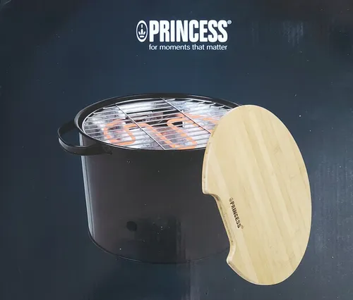 Princess 2in1 Hybridgrill für Elektro- und Holzkohlegrill von Princess
