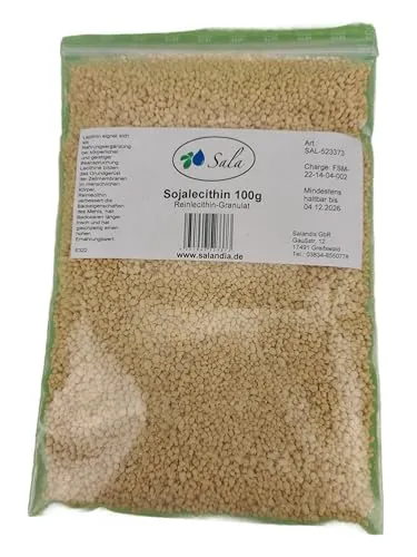 Sala Reinlecithin Sojalecithin Granulat E322 GMO frei konv. (100 g Beutel)