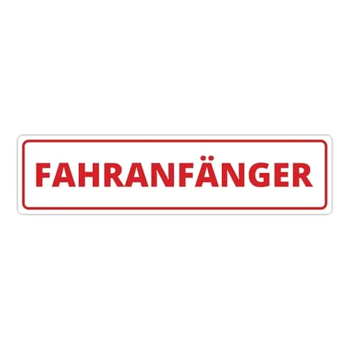 Anfänger Schild Auto