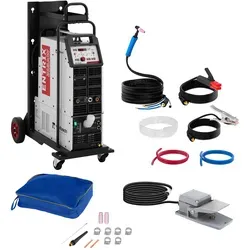 welbach WIG Schweißgerät 315 A - Digital Puls AC/DC - Vielseitiges Schweißgerät für Stahl, Edelstahl und Aluminium. Mit digitalen Funktionen, Wasserkühlung und Fußpedal für präzises Schweißen.