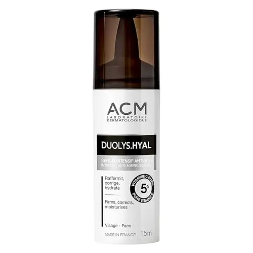 ACM Duolys Hyal Intensiv-Serum 15 ml - Tagespflege mit hochkonzentriertem Gesichtsserum gegen Hautalterung, spendet intensiv Feuchtigkeit und verbessert die Hautelastizität für ein strahlendes Aussehen.