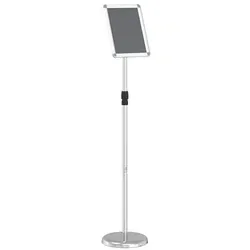 vidaXL Messestand Silber 25 x 25 x 125 cm Aluminium, höhenverstellbar - Moderner Messestand aus hochwertigem Aluminium, ideal für professionelle Präsentationen. Höhenverstellbar für optimale Anpassung an verschiedene Bedürfnisse und Umgebungen. Langlebig und pflegeleicht – perfekt für jede Veranstaltung.