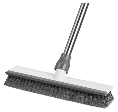 Boden-Scheuerbürste mit Langem Stiel 128cm – 2-in-1 Bodenschrubber