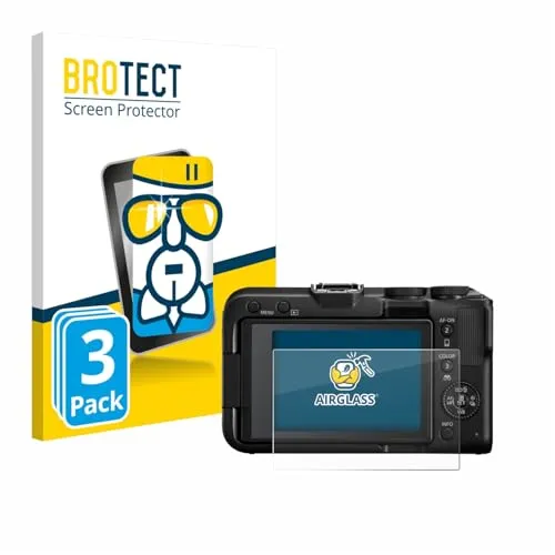 BROTECT 3 Stück Schutzglas für Canon EOS R50 V Schutzfolie Panzer Folie Glas[Extrem Kratzfest 9H, Anti-Fingerprint, Ultra-Transparent]