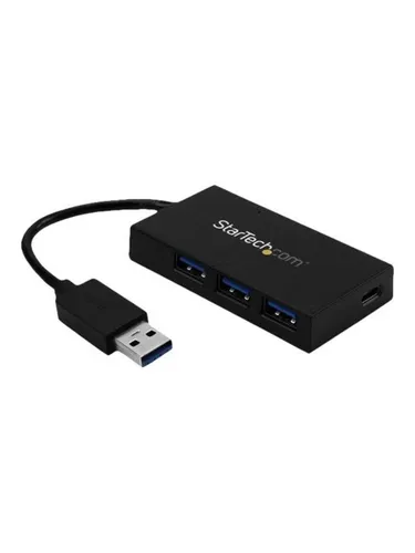 StarTech.com USB 3.0 Hub 4-Port - 4-Port USB Hub mit 3x USB-A und 1x USB-C, inklusive Netzteil, ideal für vielseitige Konnektivität und schnelle Datenübertragung.