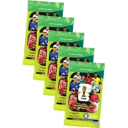 Fifa World Cup 2026 Adrenalyn XL - WM Trading Cards Sammelkarten - 5 Booster - Entdecke die Fifa World Cup 2026 Adrenalyn XL Sammelkarten! Jedes Booster enthält 8 Karten, darunter HEROES und GOLDEN BALLER. Perfekt zum Sammeln und Spielen, um dein Traumteam zusammenzustellen und gegen Freunde anzutreten.