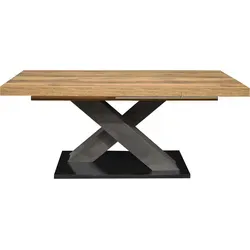 Esstisch Komfort X 180-280 cm - Möbel Direkt - Moderner Komforttisch aus E1 E05 FPY-Dekorspanplatte, erweiterbar von 180 auf 280 cm, ideal für gesellige Runden in jedem Zuhause.