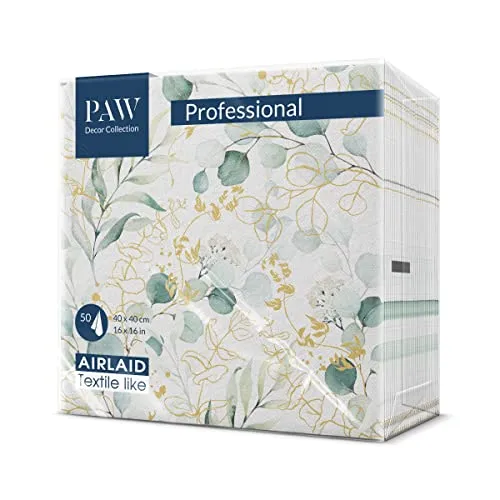 PAW Airlaid Servietten (40 x 40 cm) in schwarz von PAW Decor Collection