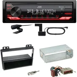 Produktbild JVC KD-X282DBT Bluetooth USB Digitalradio Einbauset für Ford Fiesta Fusion