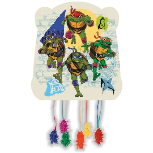 BeenSmile, Geburtstags-Pinata Ninja Turtles Partyartikel, Piñata zum Befüllen mit Spielzeug oder Süßigkeiten, Dekoration für Kinderpartys, Geburtstage und Feiern
