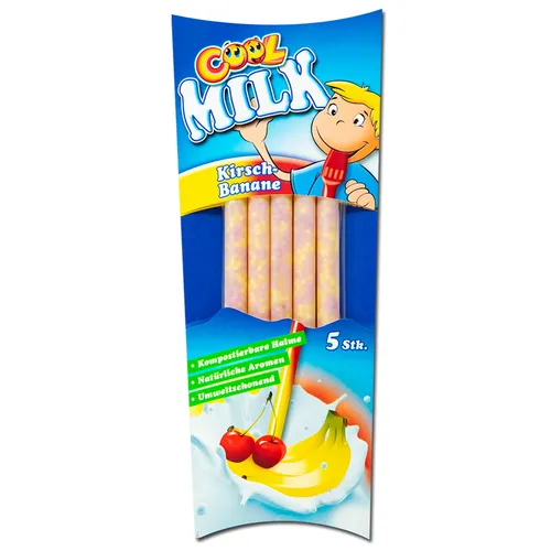  Cool Milk, Milch-Trinkhalme Kirsch-Banane, 30g Packung 36,33€/1kg