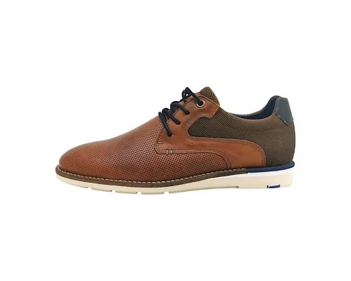 Bullboxer Herren Schnürer in Braun - Sportlich und Bequem - Wanderschuhe mit sportlichem Design, aus hochwertigem Leder, ideal für Outdoor-Aktivitäten und den Alltag, Größe 40, mittlere Weite und bequemer Blockabsatz.
