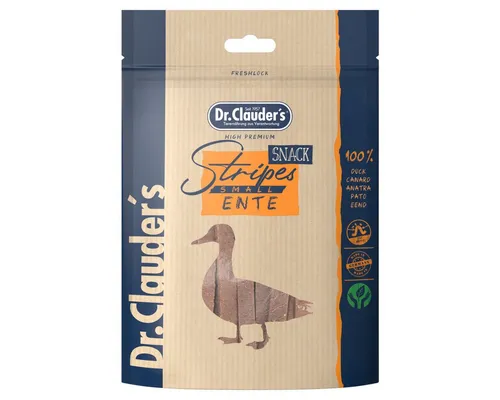 Dr. Clauder's Stripes Small Ente 80 g, für: Hund
