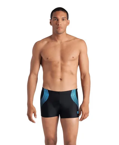 Arena MEN'S OPENINGS SWIM SHORT - Badehose in BLACK-TURQUO mit UV-Schutz, atmungsaktivem und schnell trocknendem Material – perfekt für sportliche Schwimmer.
