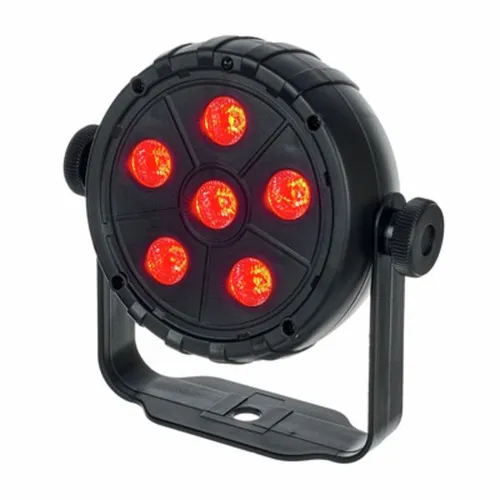 Eurolite PK-3 USB TCL DMX LED-Effektstrahler - Licht-Effekte: Kompakter Scheinwerfer mit 6 hellen LEDs für automatische Farbwechsel oder Musiksteuerung, energiesparend und mobil dank USB-Anschluss.