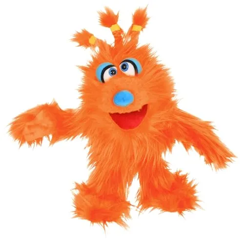 LIVING PUPPETS W849 Monster to Go Wumms Handspielpuppe - Therapie-Handspielpuppe in mehrfarbigen Designs, ideal für kreative Therapiesitzungen und kindgerechte Interaktion.