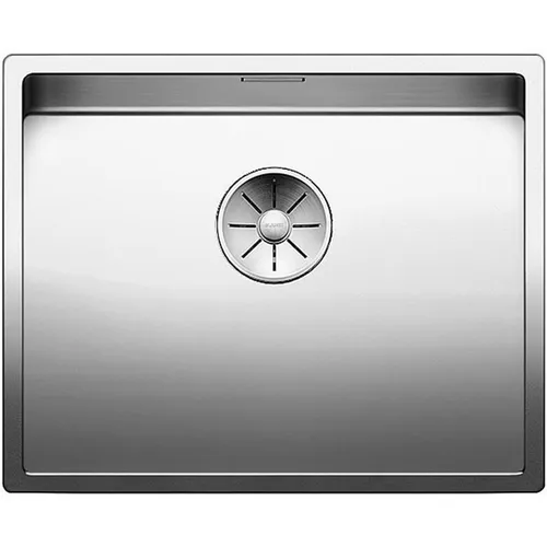 BLANCO CLARON 500-U | Edelstahl Spüle - Elegante Unterbauspüle für 60 cm Unterschränke, kratzfest mit großem Beckenvolumen und pflegeleichtem InFino Ablaufsystem – ideal für moderne Küchen.