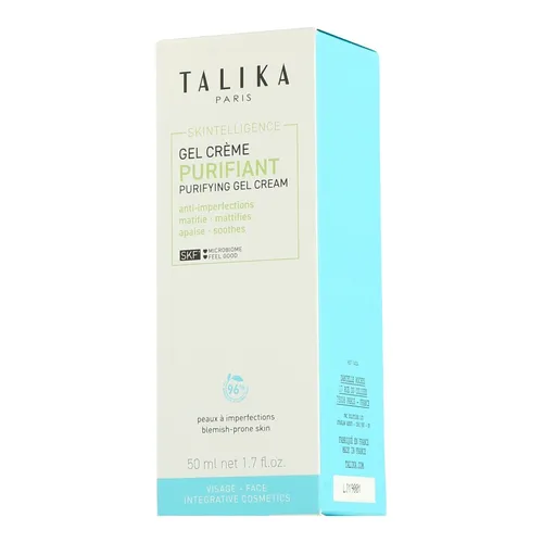 Talika Skintelligence Purifying Gel Cream 50ML - Hochwirksame Gel-Creme für fettige Haut mit 50 ml Inhalt. Unterstützt die Hautpflege und sorgt für ein frisches Hautbild.