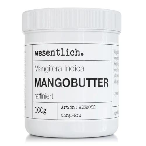 Mangobutter von wesentlich. 100g - 100% rein, vegan und ohne Zusätze
