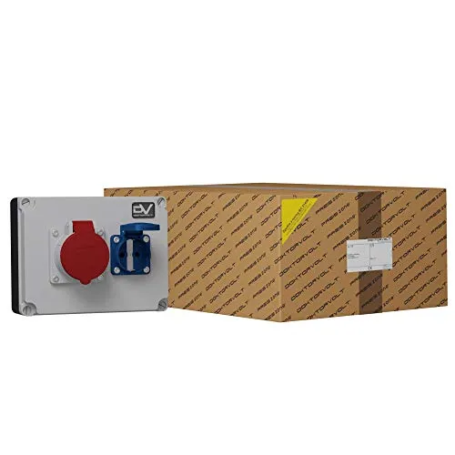 Doktorvolt® Wanddose WDD 1x16A 1x230V - Solarladeregler: Robuste Wanddose für effiziente Stromverteilung, ideal für industrielle Anwendungen und Solarprojekte.