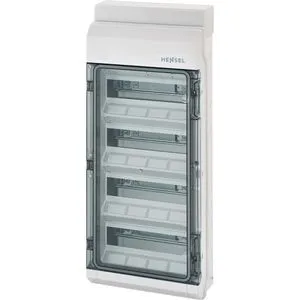 Hensel Automatengehäuse KV4548 Aufputzverteiler - Sonstige Elektroinstallationsartikel, ideal für Feuchträume mit Platz für bis zu 48 Module und robuster Bauweise für maximale Sicherheit.