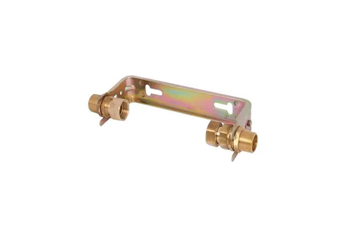 Js Wasserzähler-Bügel 1 1/4 x 3/4 Zoll, Verzinkt - Robuster Wasserzähler-Bügel mit starren Verschraubungen, ideal für Hauswasserzähler. Hochwertige Materialien garantieren Langlebigkeit und sichere Montage.