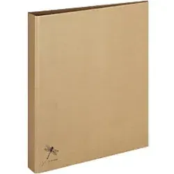 PAGNA Ringbuch 2 Ringe 25 mm Recycelte Pappe DIN A4 Beige