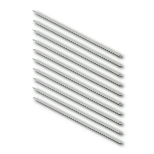 HOOZ 10 Stück Grillspieße Edelstahl Lang, 44 cm Fleischgabel Extra Lang