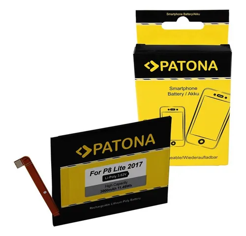 Patona Akku für Huawei P8 Lite 2017 P9 P9 Lite P10 Lite P20 Lite HB366481ECW Handy-Akku Ersatzakku 3000 mAh (3,82 V, 1 St), 100 % kompatibel l optimale Passgenauigkeit